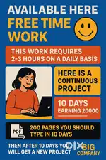Data Entry E-Book Typing Project - Work From Home   Job Description -