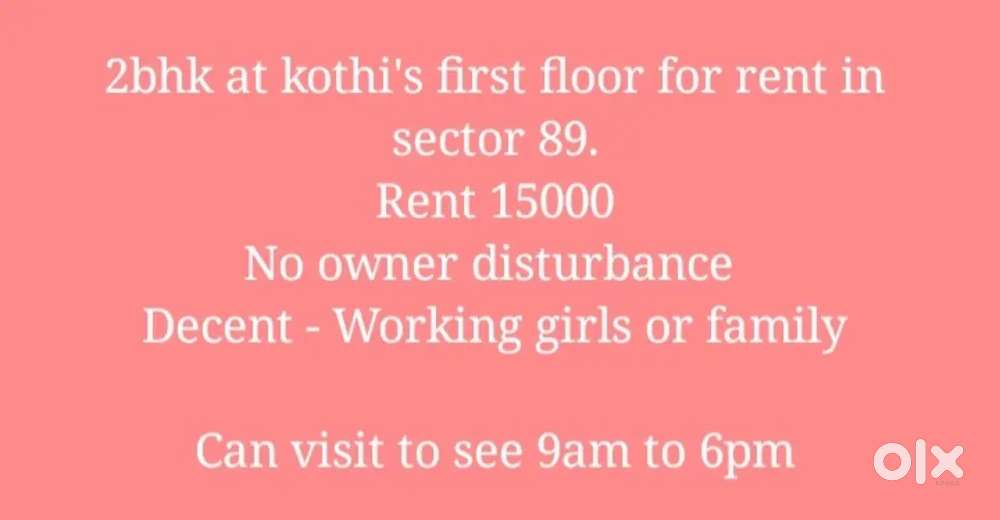 2bhk for rent