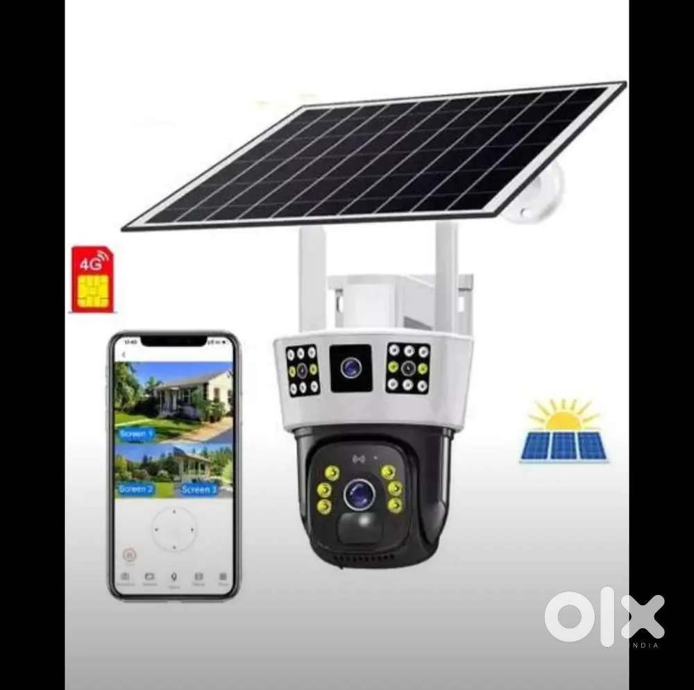 Brand New Solar 4G Double Lens Camera - 5200/- @ 1 year Warranty