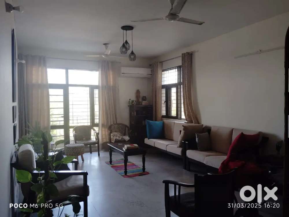 Owner free 3 bhk flat fully furnished sector 97