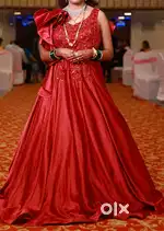 Wedding gown red colour size XL