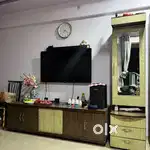 Wooden Cabinet + Dressing Table with Mirror – Good Condition