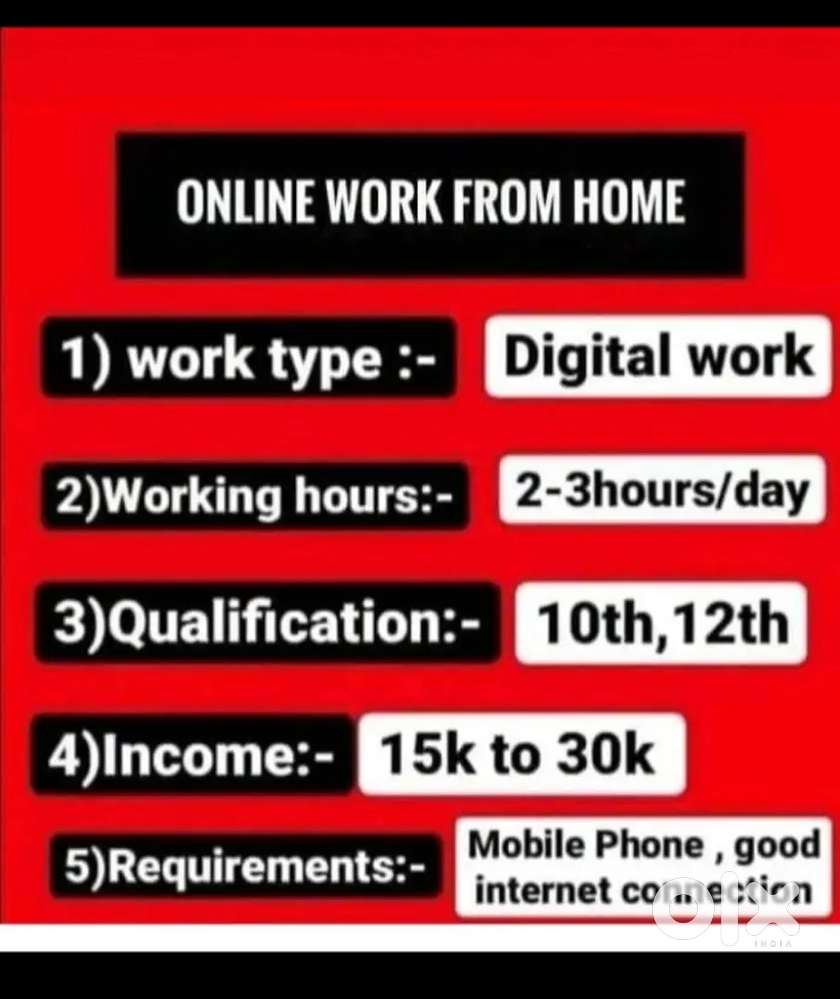 Work from home digital business