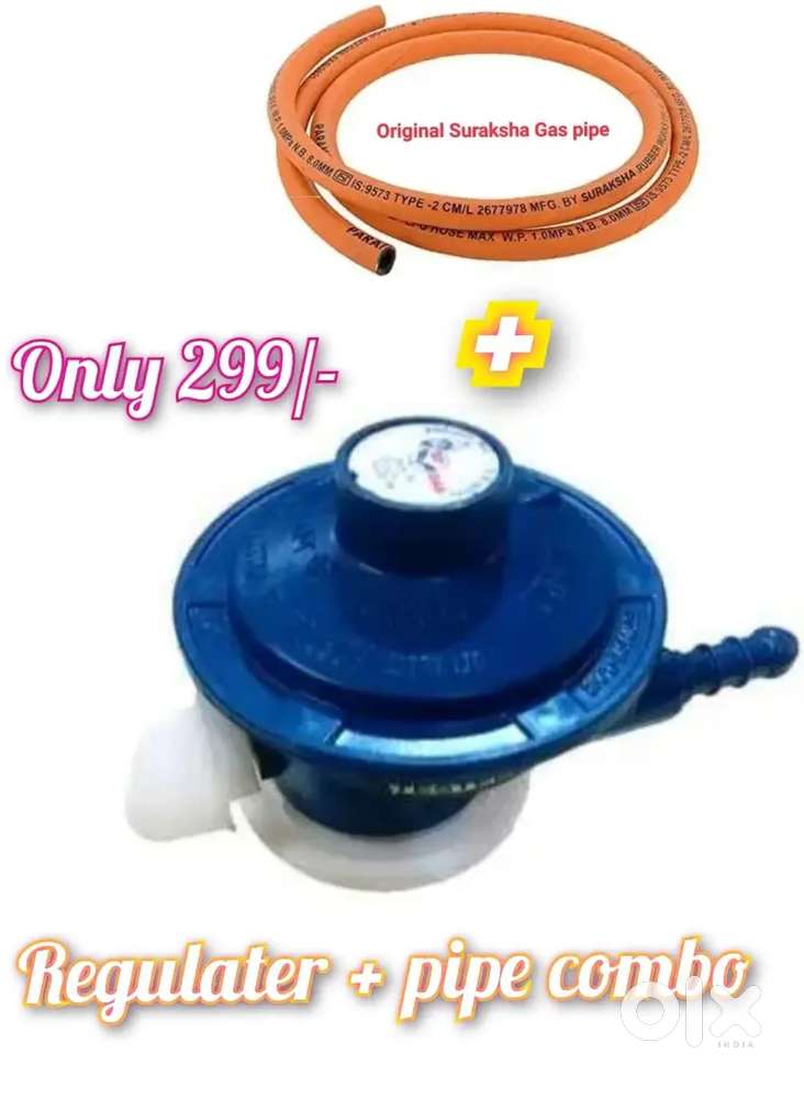 New Gas regulater and pipe