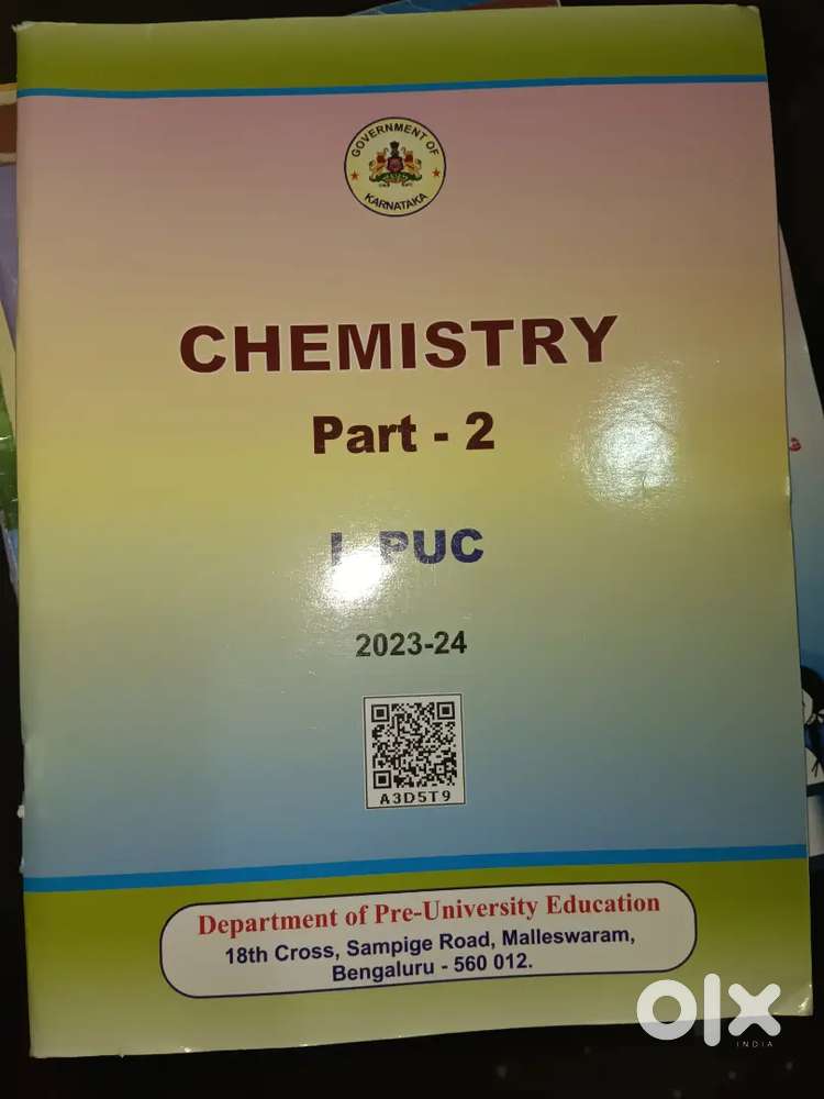 First puc text books for science students