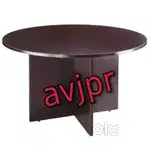 New wooden round top cafe table meeting table conference table