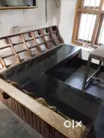Wooden Teak charu with Marble Top