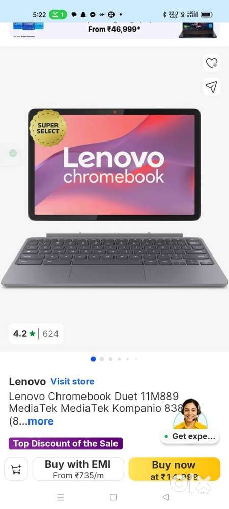Lenovo Chromebook Duet 11M889,