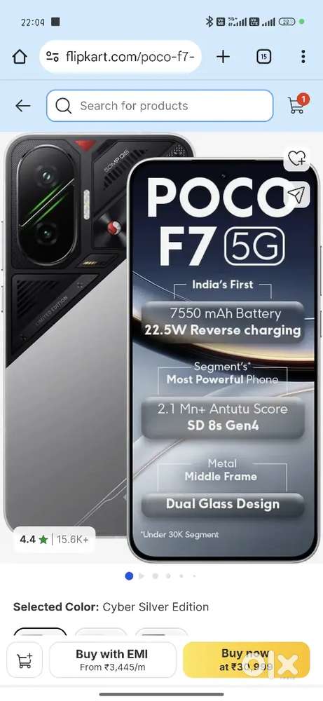 Poco f7 exchange also available