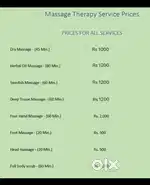 Massage therapy