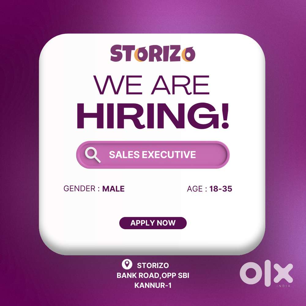 Hiring Sales Staff for Baby Store Kannur Sales Executive (salesman)
