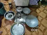 Cooking utensils...Bagona kadaai..Jug etc