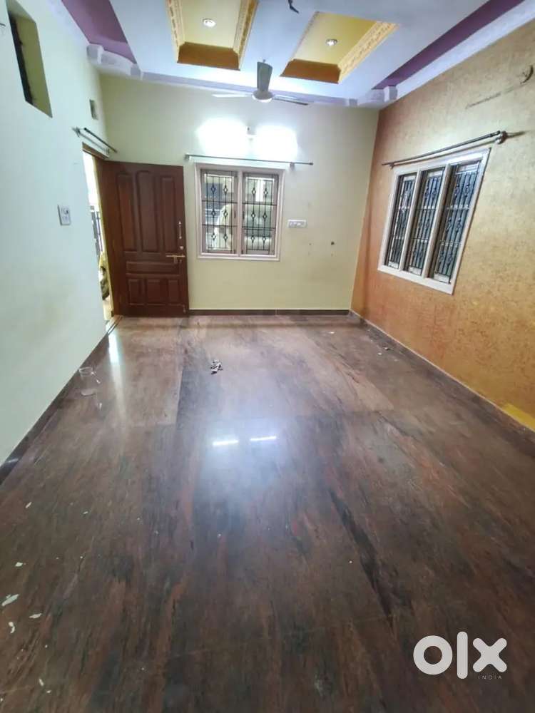 Individual house 1 bhk semi furnished available for rent only family.