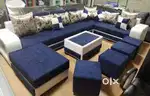 U shape sofa set with puffy Available in Starf Furniture