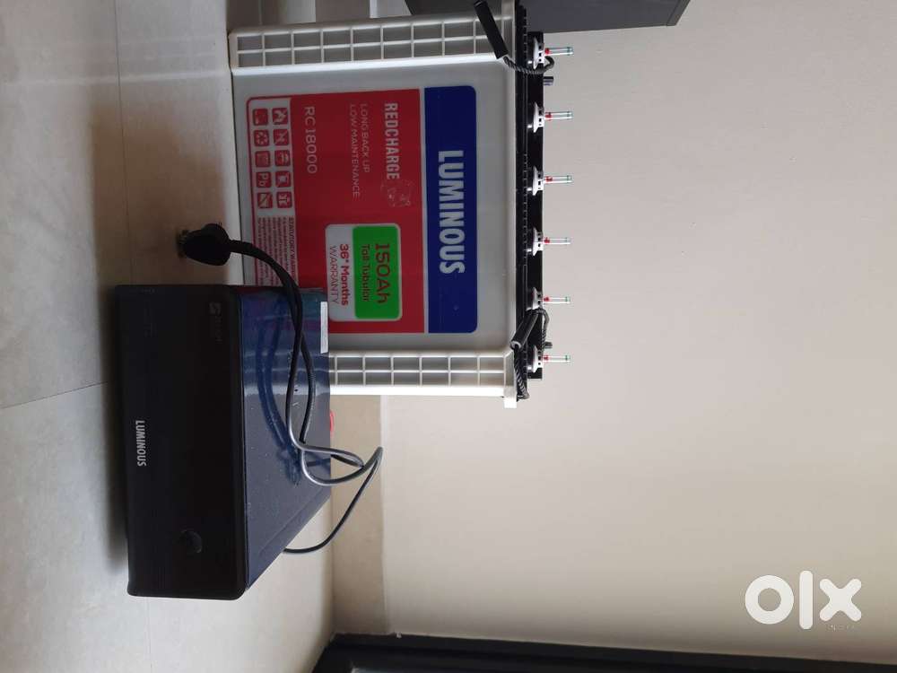 Luminous Inverter (UPS 1100VA) & Battery (150AH RC 18000) for homes