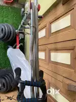 New 70kg home gym setup with adjustable bench only 2 month old