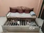 A set of sofa come bed, a cupboard and and a tv table NEGOTIABLE