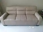 Home centre 3 seater leather sofa