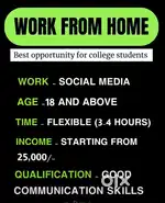 Work form Home full time-part time