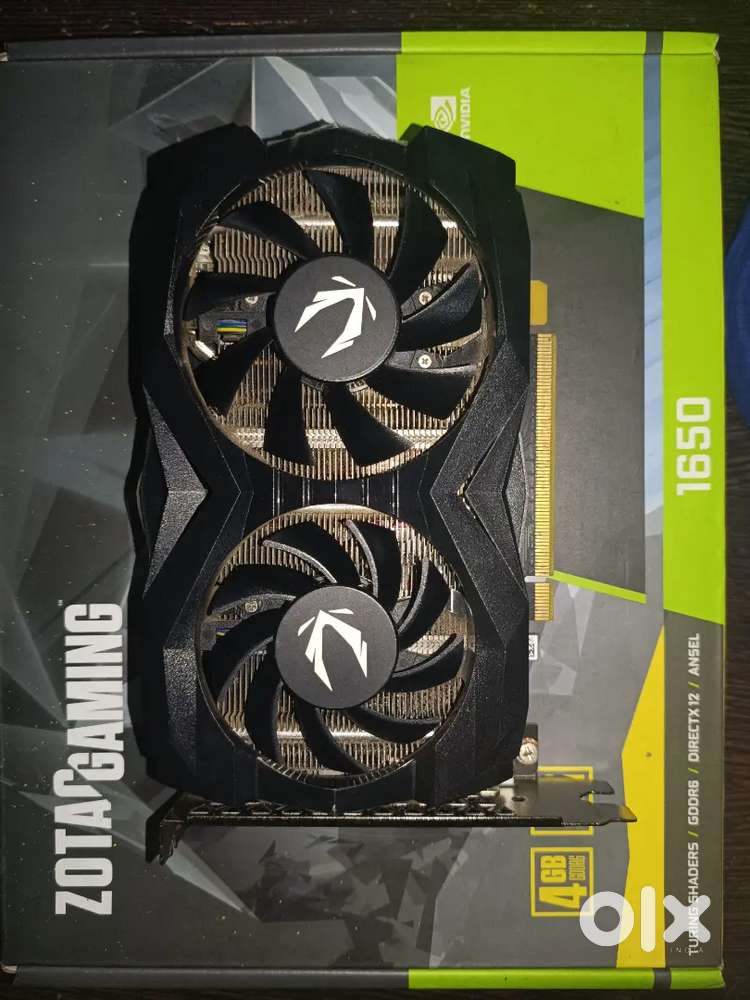 Zotac NVIDIA GTX 1650 4GB GDDR6 128 bit graphics card