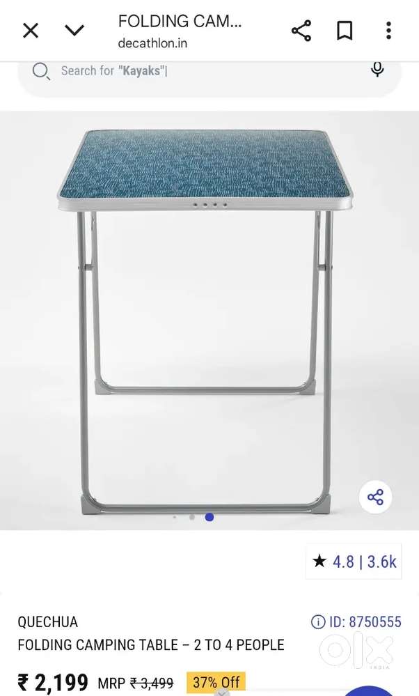 Decathalon Camping chair&table