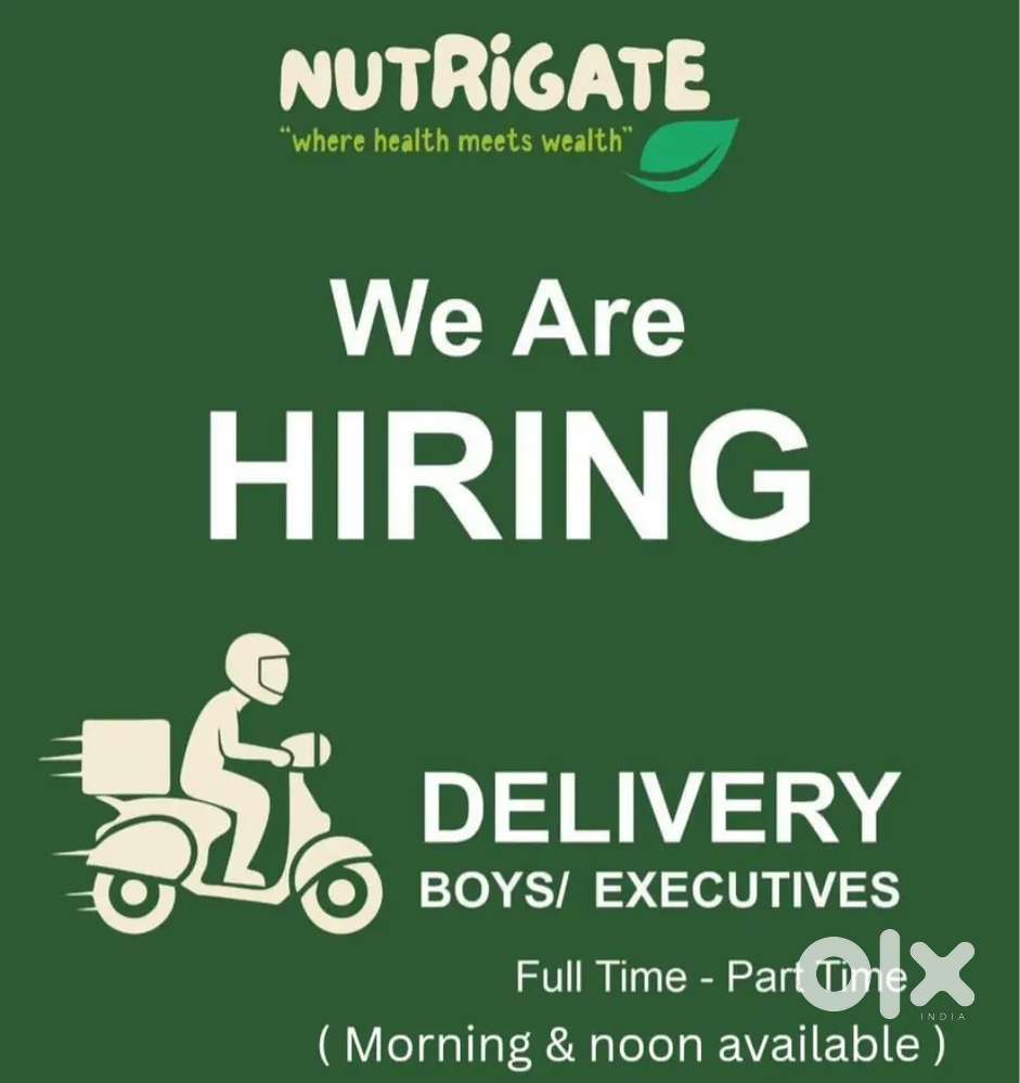 Delivery boys vacancy available