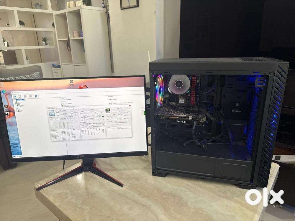 Gaming PC with 24” 144 hz Acer Monitor