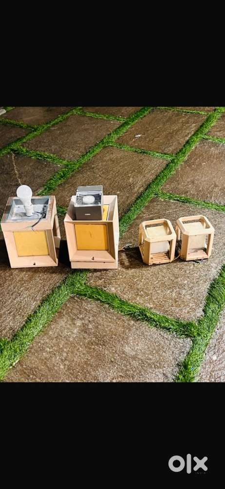 Set of 4 Designer Gate Lights – Ideal for Compound Walls & Pathways