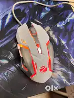 Zebronics Gaming Mouse (3600 DPI) with RGB (6buttons) white colour
