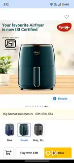 Pigeon Healthifry Digital air fryer