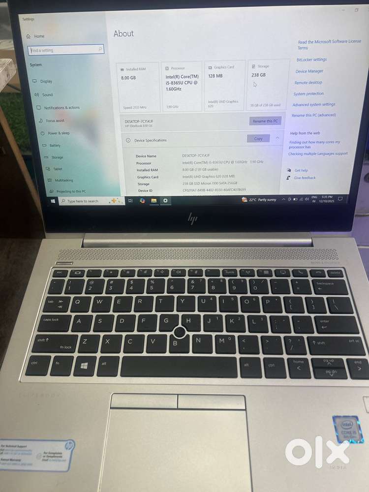 Hp laptop i5-8th gen g6