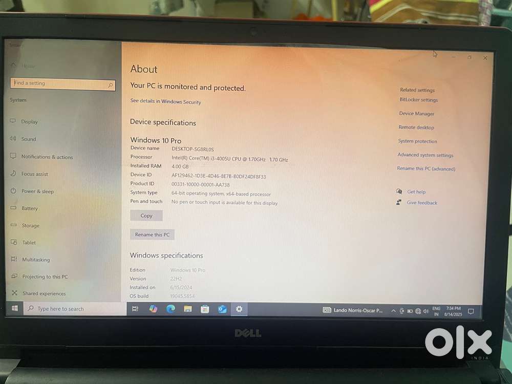 Dell ( Windows 10 pro )