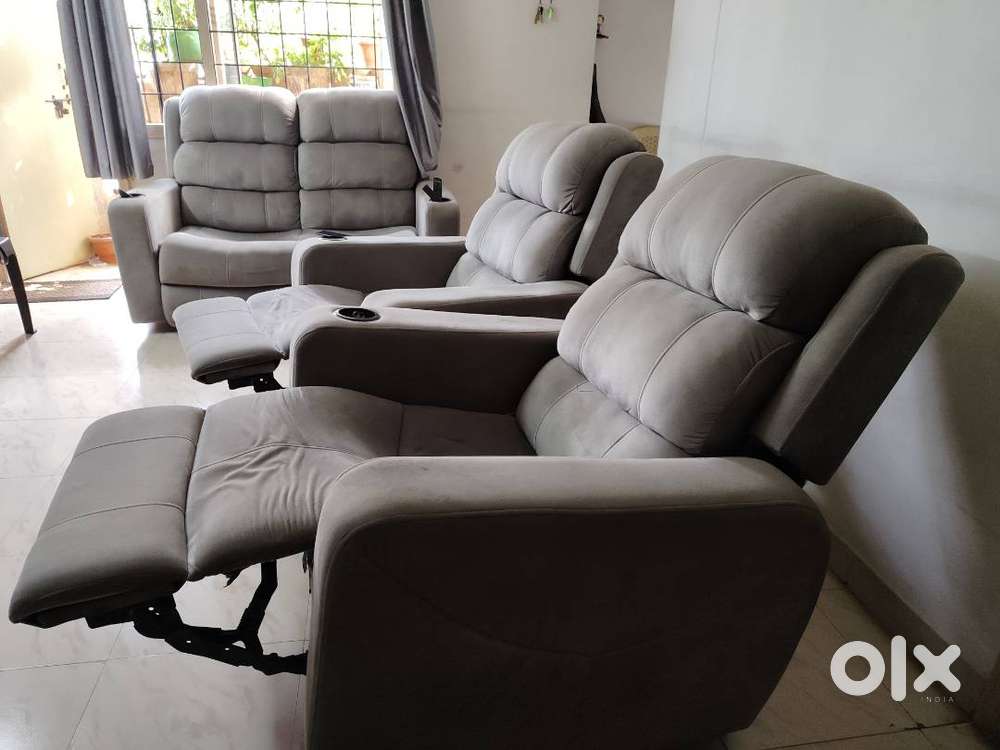 two seater sofa plus two recliner chairs for sale