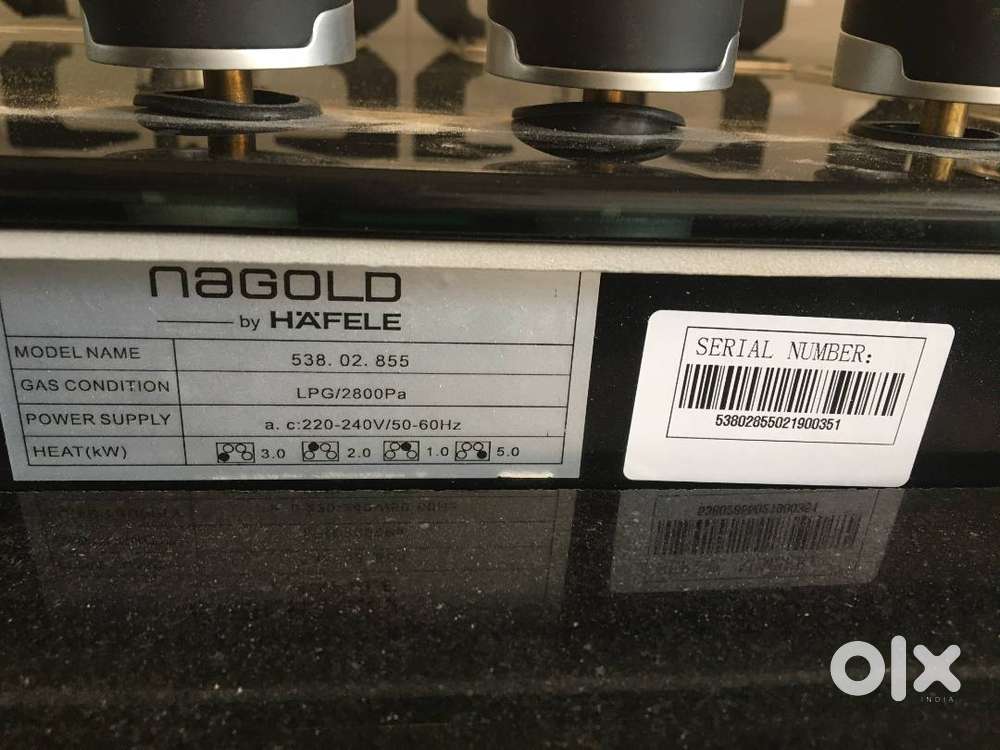 Hafele Magna 80-4 Inbuilt Stove Auto-ignition-Needs Burner Replacement