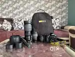 Nikon D850 camera with lenses & accessories.