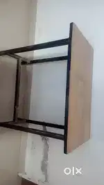 wooden study table ,5 liter pressure cooker,bati oven pani k bartan