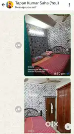 Iron bed with mattress