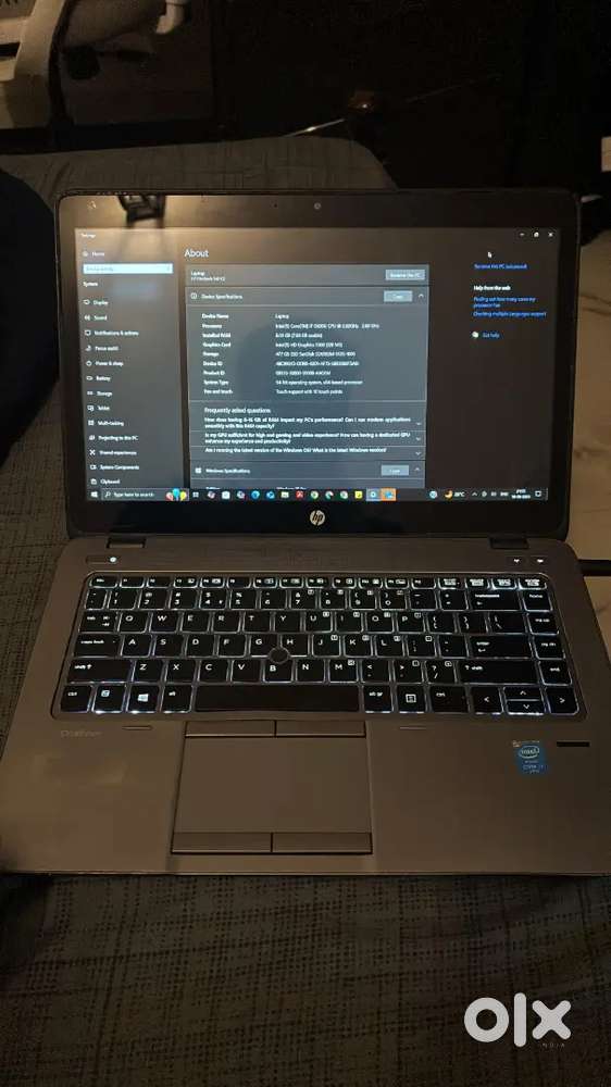HP i7 touch screen laptop