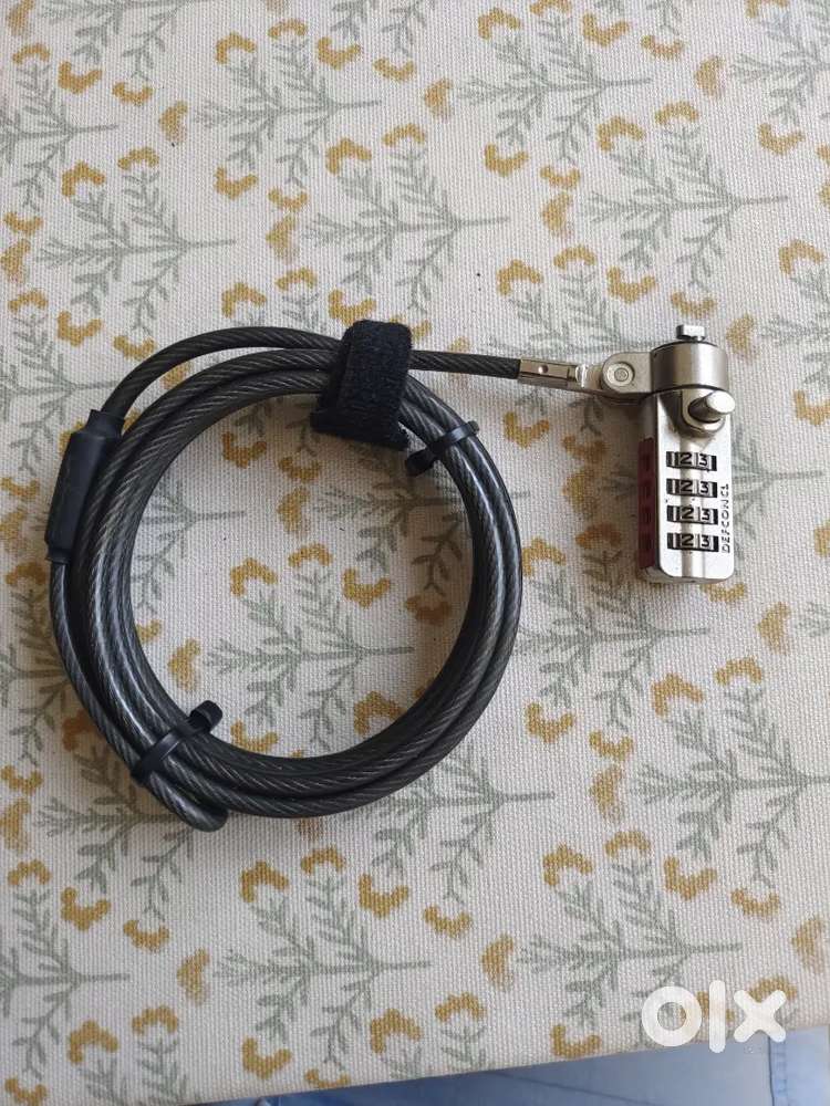 Laptop Anti-theft Lock with cable. Unused and just like new