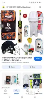 Cricket kit with keeping kit