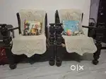 5seater wooden sofa set,with table+Dressing table