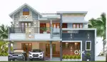 6 cents plot with 2800 sqft 4 bhk new house for sale at Mulanthuruthy.