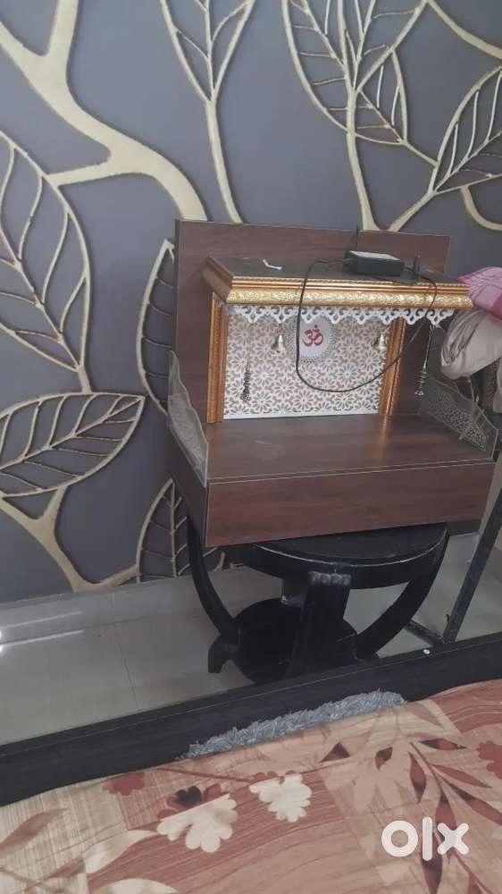 Floor wooden mandir 28*26