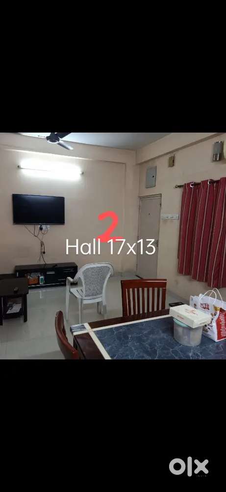Air conditioned 955 sq ft 2 BHK 1st Floor corner flat near Holy Angels