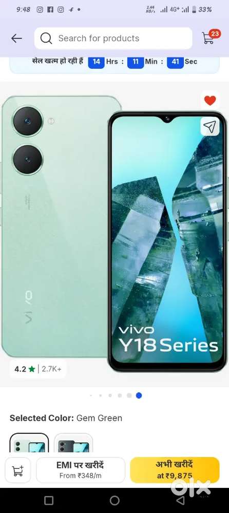 Vivo Y18i  8month purana