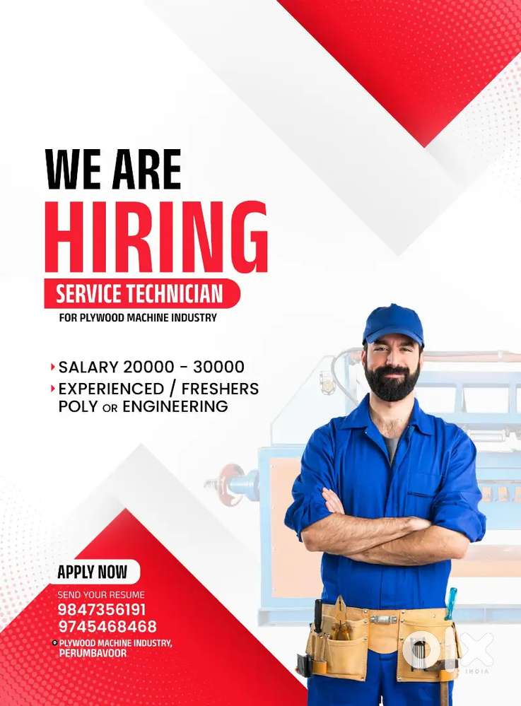Sales executive and sales manager for plywood machinery in south India