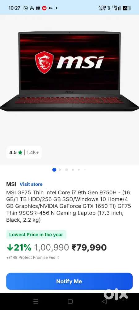 Msi gaming laptop and chuwi office laptop,etc