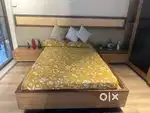 Steal Deal Double Bed with 2 side drawers - Brand New