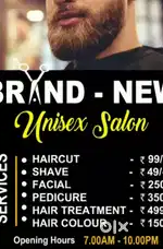 Unisex salon for sale