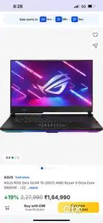 ASUS ROG STRIX G15 Core 8